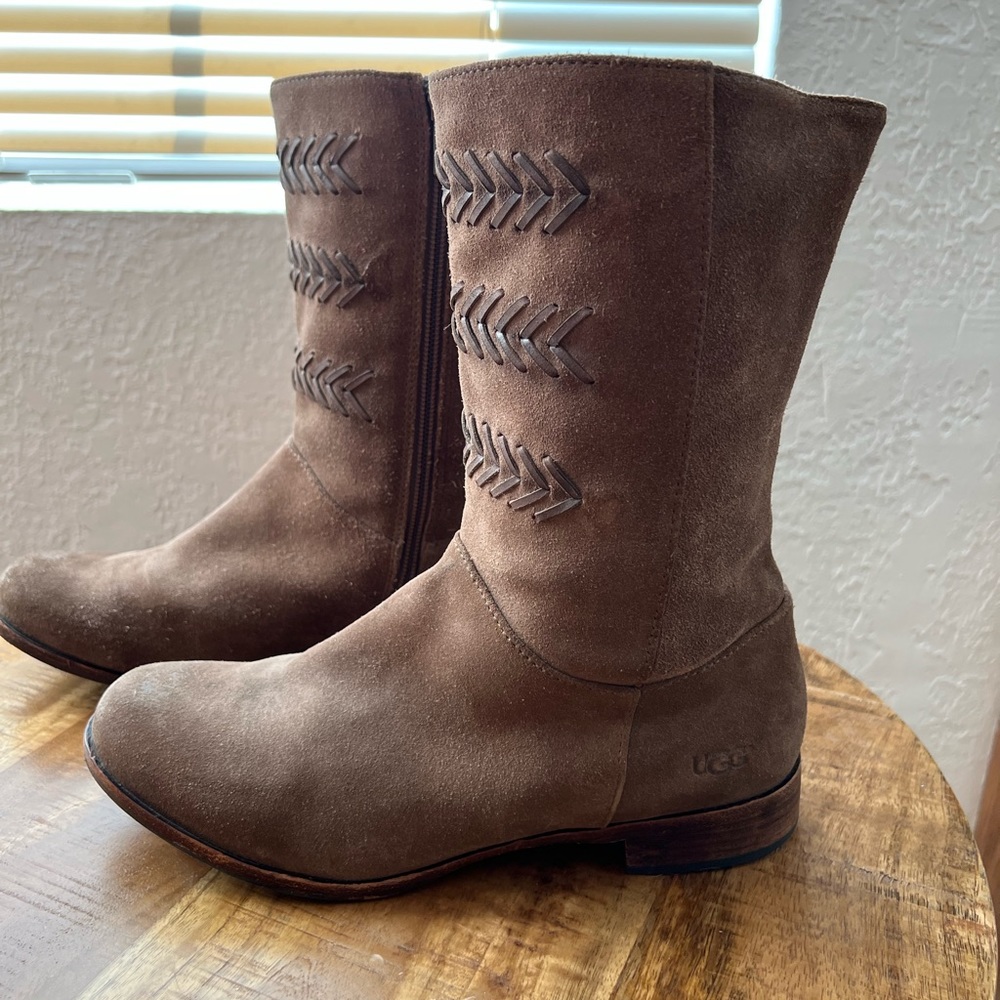 UGG Caitlyn Moto Suede leather Taupe